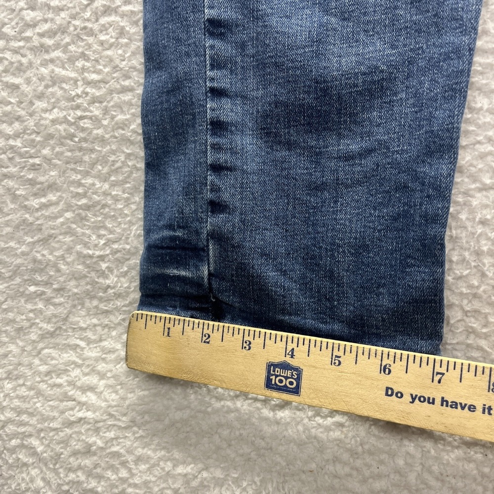 Levis Jeans Mens 32 x 32 Blue Denim Pants Slim Straight 514 Adult Cotton Chore - Picture 8 of 16